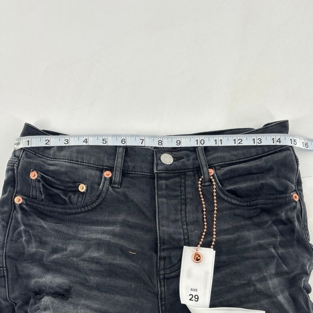 Purple Slim Fit Low Rise Slim Leg Jeans 29 - Picture 9 of 10